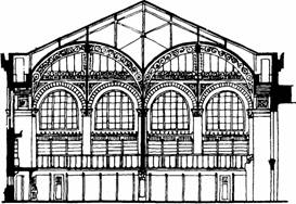 Архитектура: Неоренессанс. Дрезден, план театра. Г. Земпер, 1837 - 1841