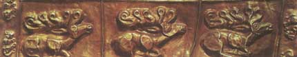 Скифия: Фигурки оленей, фрагмент из кургана у станицы Келермесская