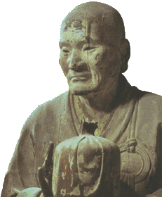 ИСКУССТВО ЯПОНИИ: Мушаку, монах из Нары фрагмент, VIII век, раскрашенное дерево. Храм Кофуку-дзи, Нара, Япония