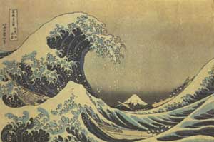 Искусство Японии: КАЦУСИКА ХОКУСАЙ, Большая волна Канагавы