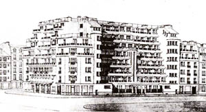 А. Соваж. Проект жилого комплекса на улице Амиро в Париже. 1922