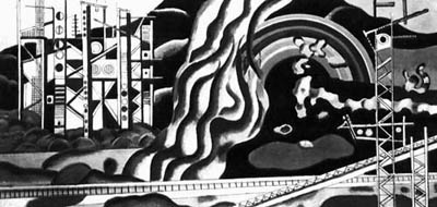 Ф. Леже. Передача энергии. Панно для Всемирной выставки в Париже. 1937