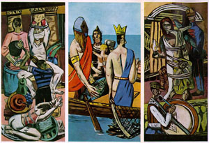 М. Бекман. Отплытие. Триптих. 1932-1933. Нью-Йорк. Музей современного искусства