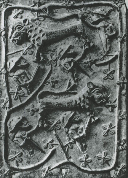 85 Бронзовый рельеф ама. Бенин, Нигерия. Музей народоведения, Берлин