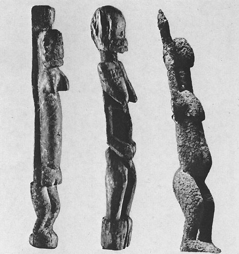 115 Номмо, мифический персонаж. Дерево. Народность теллем (?), Мали. Музей Человека, Париж