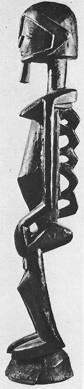 117 Статуя предка. Дерево. Народность догон, Мали. Музей Филадельфийского университета