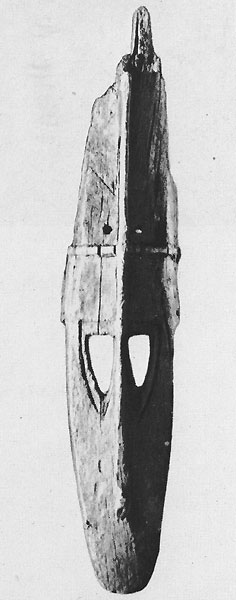  120 Личина Великой маски - имина'на. Дерево. Народность догон, Мали. Музей Человека, Париж