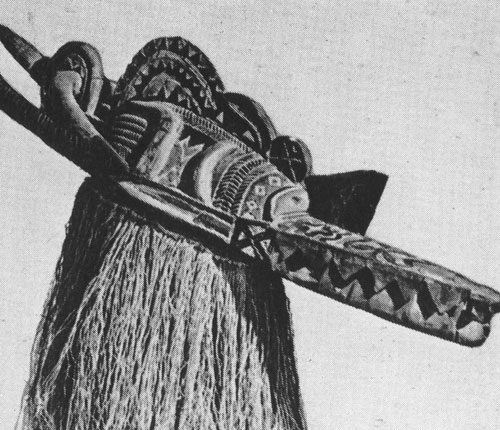 169 Маска нимба. Дерево. Народность налу (бага), Гвинея. Музей Ритберга, Цюрих