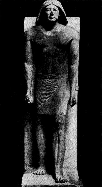 44а. Статуя вельможи Раяофера из его гробницы в Саккара. Известняк. V династия. Середина 3 тыс. до н. э. Каир. Музей.