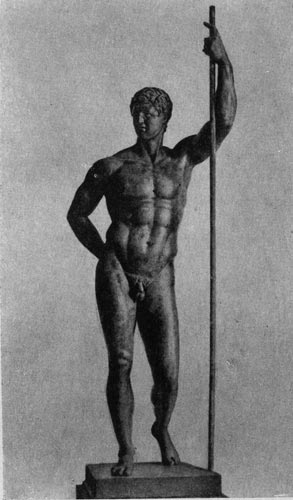 239б. Статуя эллинистического правителя (так называемый Диадох). Бронза. 3 - 2 вв. до н. э. Рим. Музей Терм.