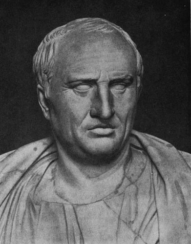 264б. Портрет  Цицерона.  Мрамор.   1 в.   до н. э.  Рим. Капитолийский музей.