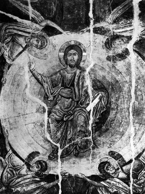 72 6. Христос во славе. Роспись купола церкви св. Софии в Охриде, 1-я половина 11 в.
