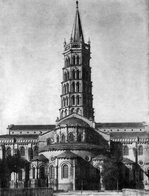 191.  Церковь   Сен   Сернен   в   Тулузе.   Конец 11-12 вв. Вид с востока.