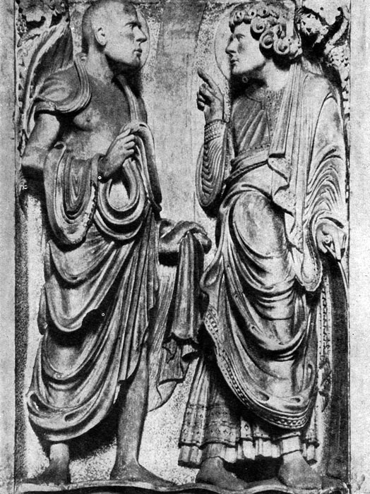 266 б. Пророки.   Рельеф собора   в   Бамберге. 1230-1240 гг.