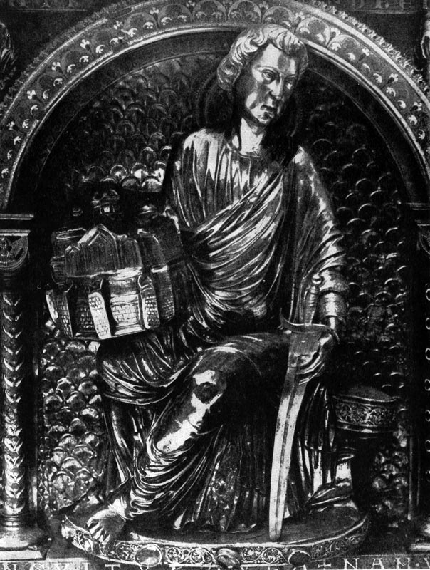 293.  Реликварий Трех святых королей в Кельнском  соборе.  Фрагмент.  Около   1200 г.