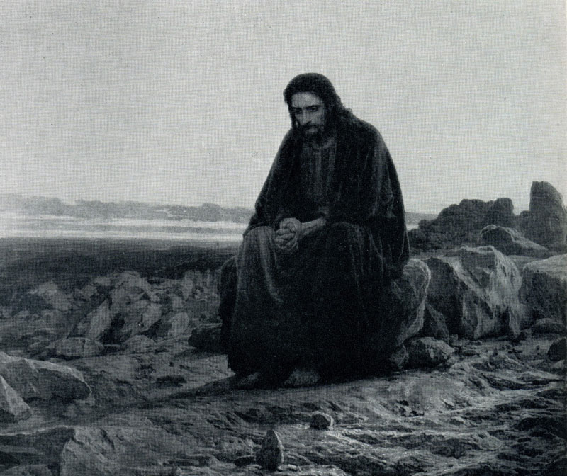 И. Н. Крамской. Христос в пустыне. 1872 г. Москва, Третьяковская галлерея.