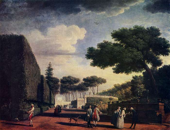 61 VIEW IN THE PARK OF VILLA PAMPHILI. 1749