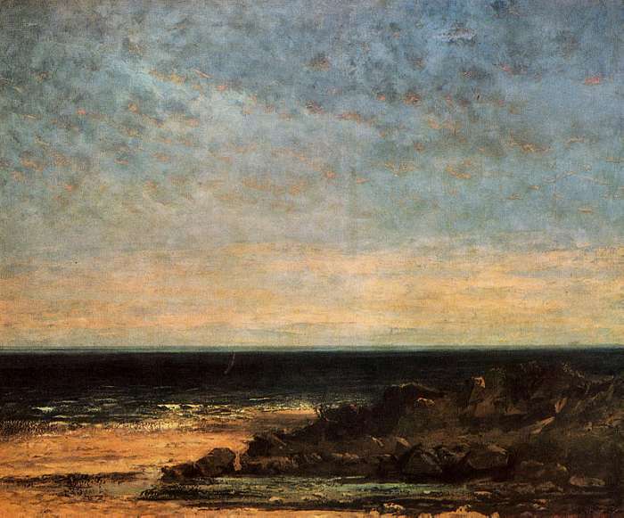View of the Mediterranean at Maguelonne 1858 Painting
