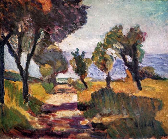 226 CORSICAN LANDSCAPE WITH OLIVES. 1898