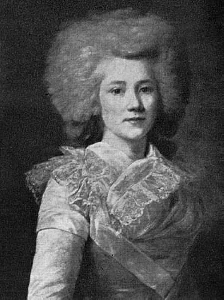 595 PORTRAIT OF PRINCESS EVGENIA DOLGORUKAYA. 1789