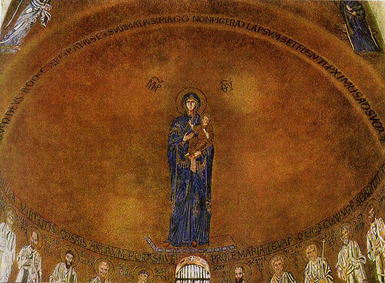 9.  .    .  .(La Vierge Hodigitria. Mosaique de la basilique de Torcello. Xlle s.) 