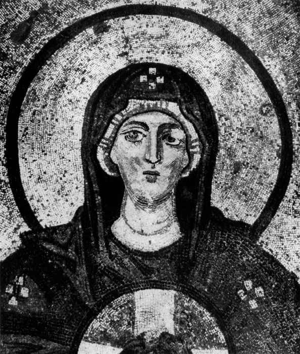  11. .  .   . IX .(La Vierge. Mosaique. Sainte-Sophie de Constantinople. IXe s.) 