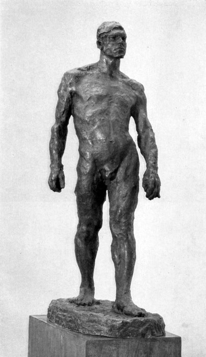  101. . . . . 1903. ,  .(A. Goloubkina. L'homme qui marche. Bronze. 1903. Musee russe de Leningrad.) 