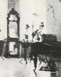 П. Левченко. Интерьер с роялем. Масло. 1900-е годы